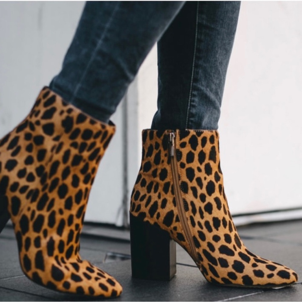 Vince Camuto Leopard Booties